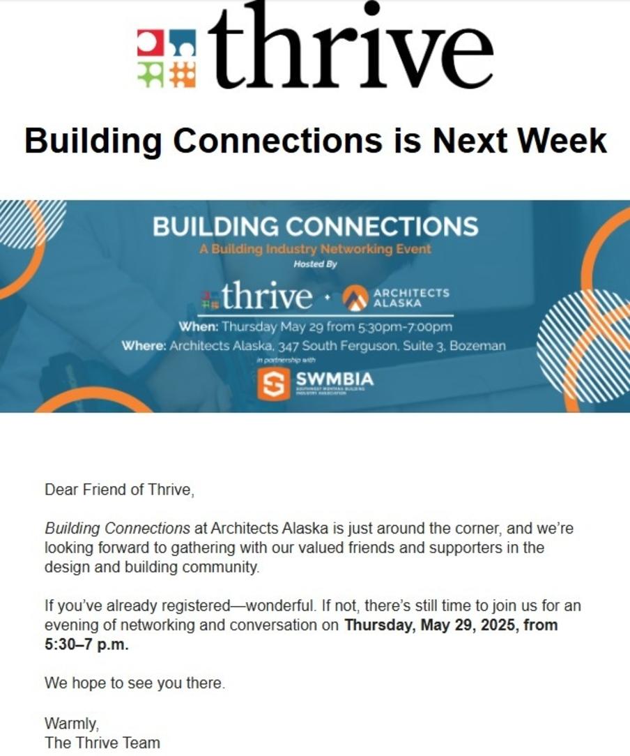 Thrive: Building Connections